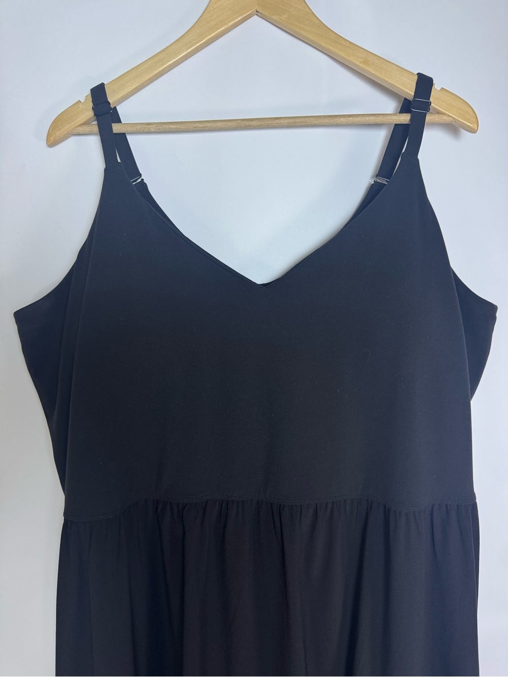 Athleta Elation V-Neck Hybrid Dress Black 2X - Picture 3 of 8
